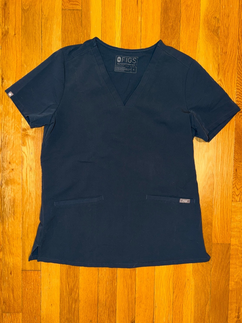 Figs Women's V-Neck Scrub Top - Slate Blue